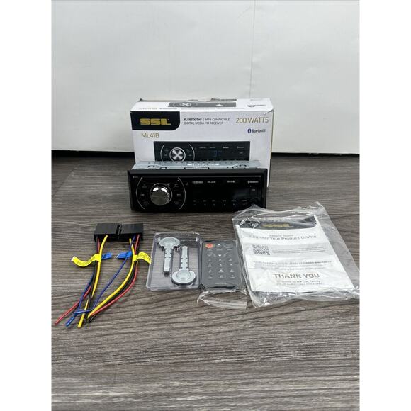 Sound Storm Laboratories ML41B Car Stereo - Bluetooth, No CD DVD, USB, AUX Input - Picture 1 of 8